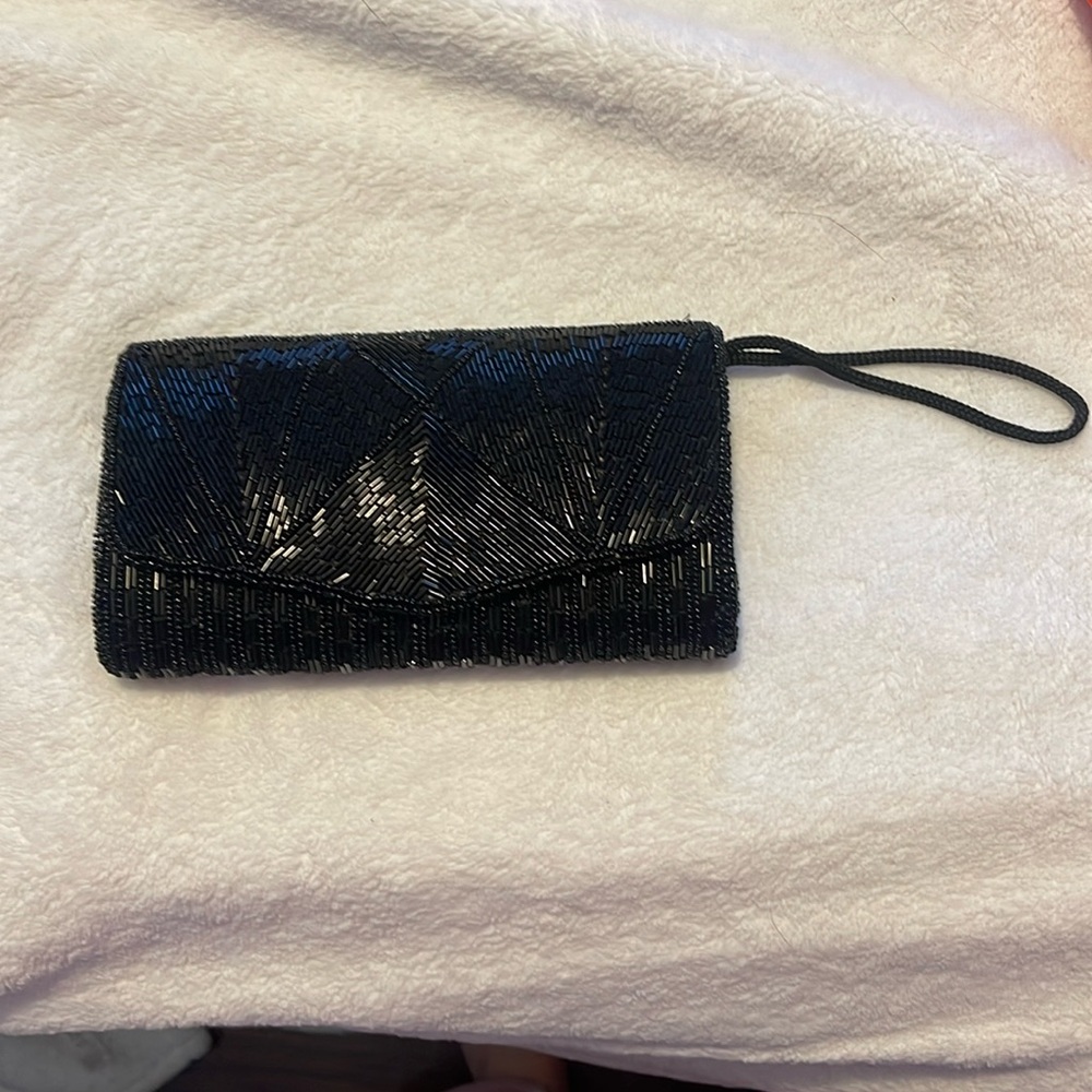 Gorgeous black sparkley clutch/wristlet 
+ great condition make offers